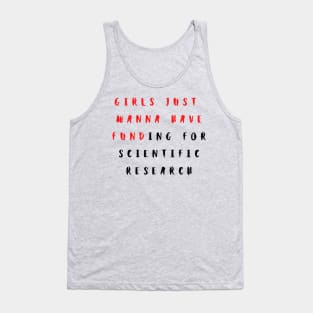 Girls just wanna have funding for scientific research Vintage Summer Tank Top